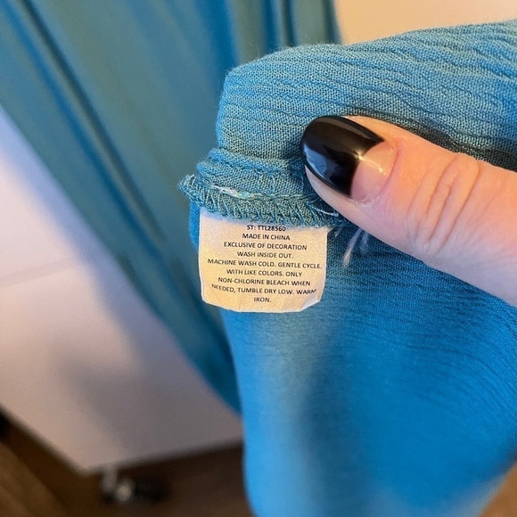 Floral detail gauze maxi - Picture 10 of 12